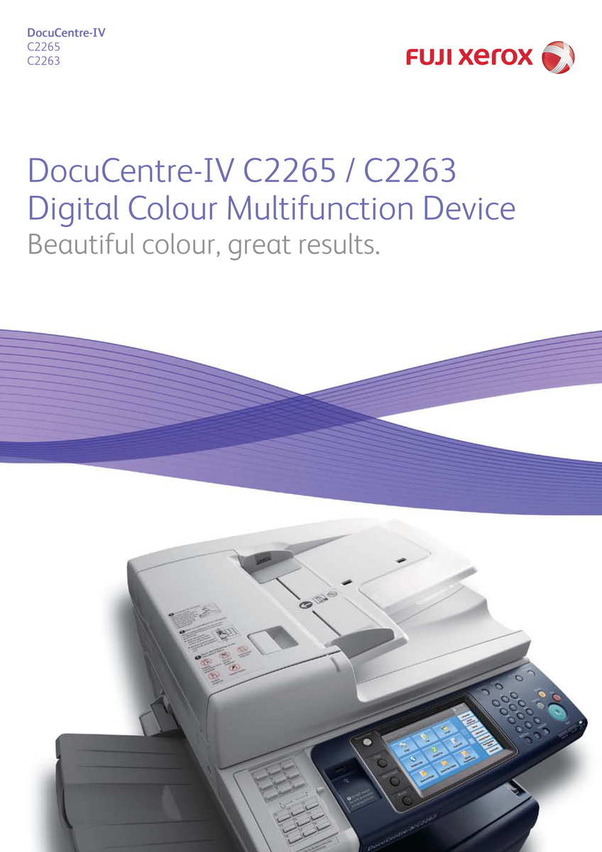 REFURBISHED - Fuji Xerox DocuCentre-IV C2265 (A3 Printer) – archercopier