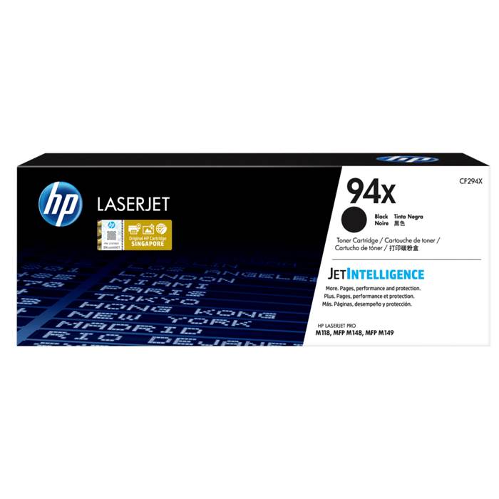 CF294X Black High Yield HP LaserJet Toner Cartridge (HP 94X