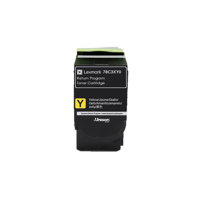 Lexmark 78C3XY0 Extra High Yield Return Programme Toner Cartridge - (Yellow)