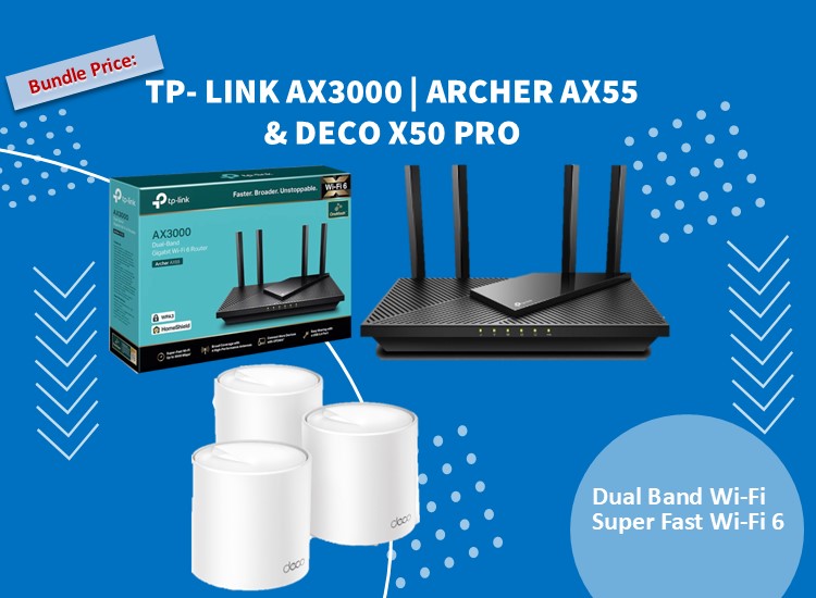 Bundle TP-Link AX3000 | Archer X55 & Deco X50 Pro