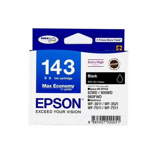 C13T143190 - Epson Black Ink Cartridge (Epson T143)