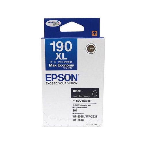 C13T191190 Epson Ink Cartridge High Capacity - (Black)