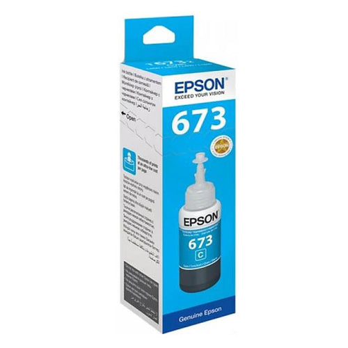 C13T673200 Epson 673 Ink Bottle - (Cyan)