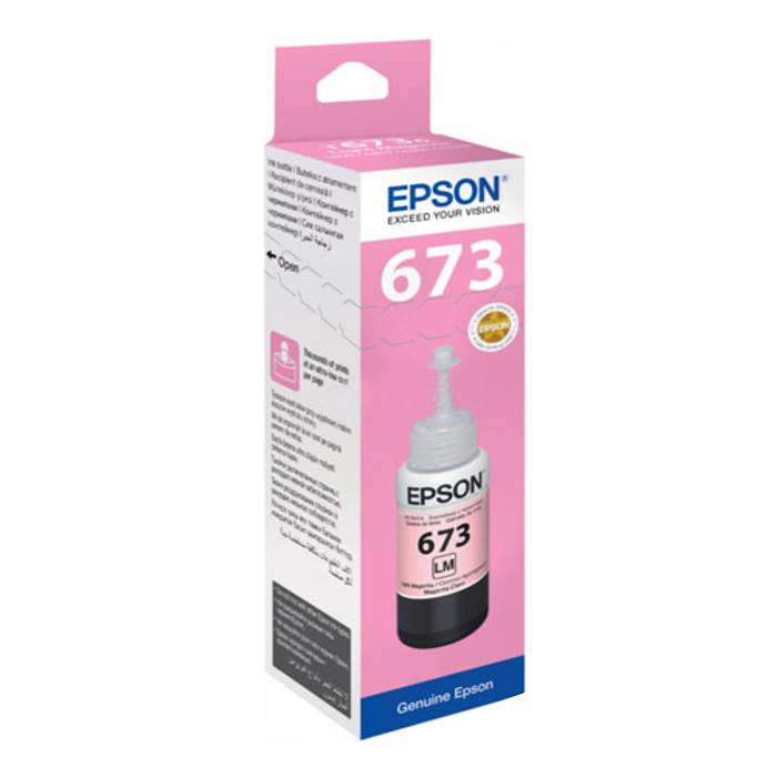 C13T673600 Epson 673 Ink Bottle - (Light Magenta)