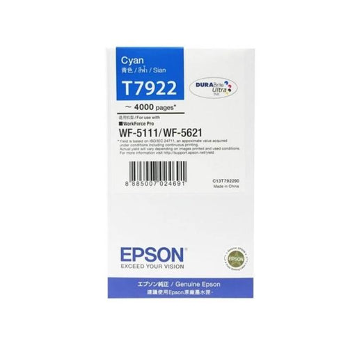 C13T792290 - Epson Cyan Ink Cartridge (Epson T7922)