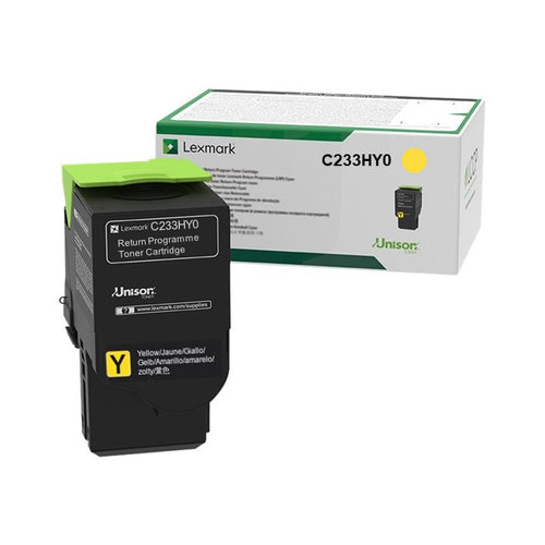 C233HY0 Lexmark High Yield Toner Cartridge - (Yellow)