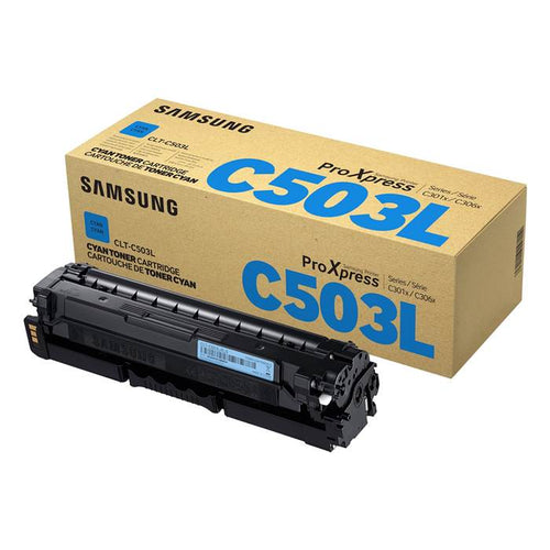 Samsung CLT-C503L High Yield Toner Cartridge - (Cyan)