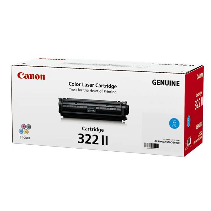 Canon 322 II Toner Cartridge - (Cyan)