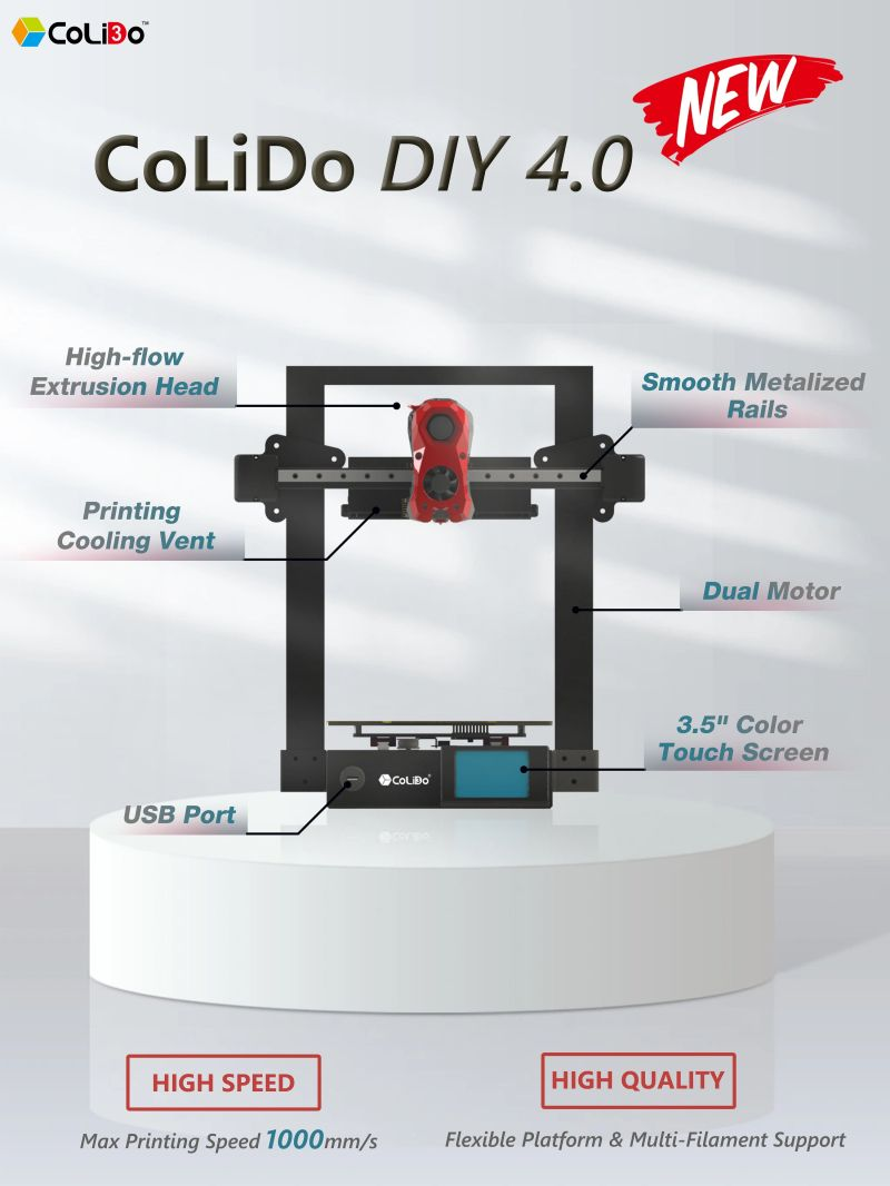 CoLido DIY4.0 High Speed 3D Printer