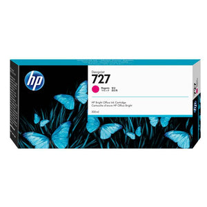 HP F9J77A (HP 727) HP DesignJet Ink Cartridge 300ml - (Magenta) 