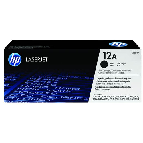 Q2612A - Black HP LaserJet Toner Cartridge (HP 12A)