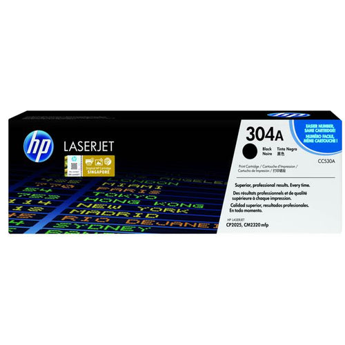 CC530A - Black HP LaserJet Toner Cartridge (HP 304A)