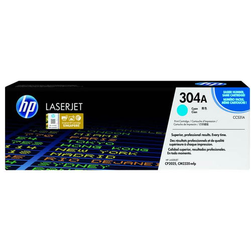 CC531A - Cyan HP LaserJet Toner Cartridge - (HP 304A)