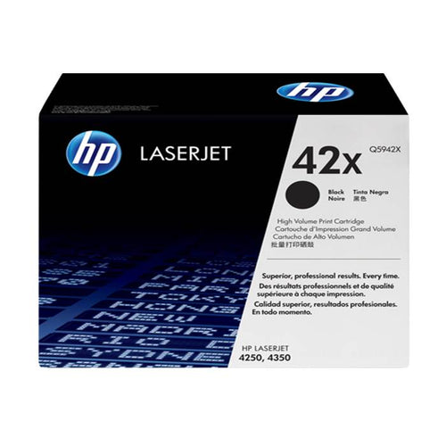 Q5942X - Black High Yield HP laserJet Toner Cartridge (HP 42X)