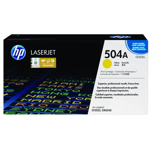 CE252A - Yellow HP LaserJet Toner Cartridge (HP 504A)