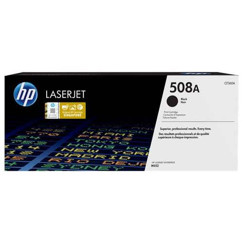 CF360A - Black HP LaserJet Toner Cartridges (HP 508A)