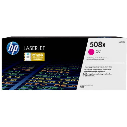 CF363X - Magenta High Yield HP LaserJet Toner Cartridge (HP 508X)