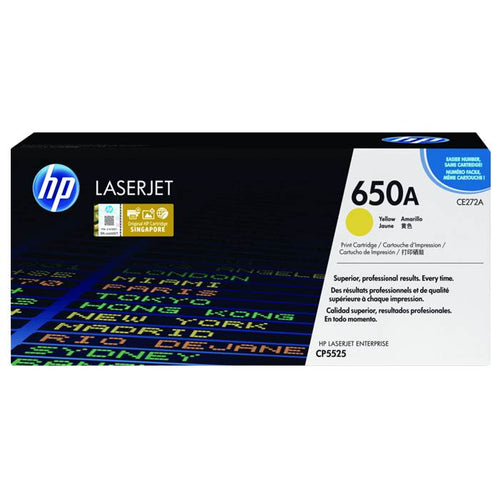 CE272A - Yellow HP LaserJet Toner Cartridge (HP 650A)