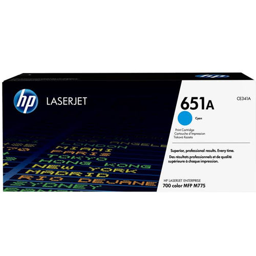 CE341A - Cyan HP LaserJet Toner Cartridge (HP 651A)