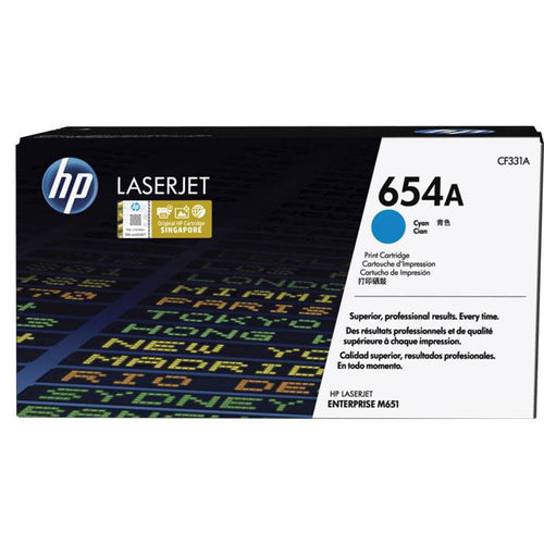 CF331A - Cyan HP LaserJet Toner Cartridge (HP 654A)