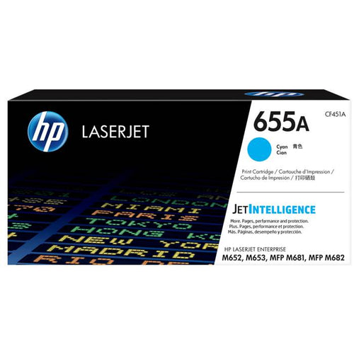 CF451A - Cyan HP LaserJet Toner Cartridge (HP 655A)