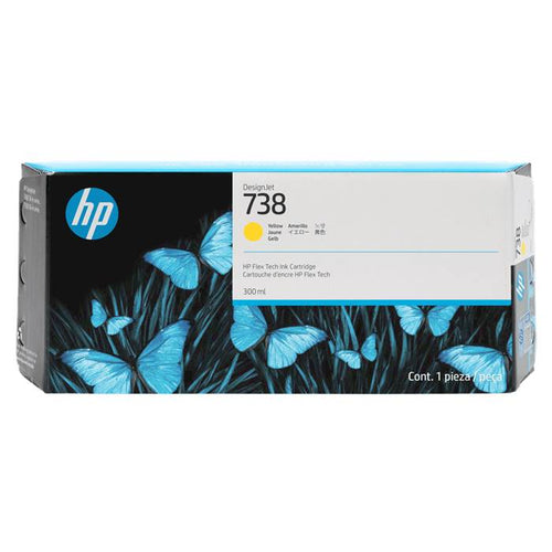 676M8A - HP DesignJet Yellow Ink Cartridge High Yield (HP 738)