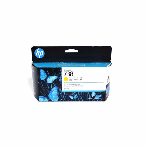 498N7A - Yellow HP DesignJet Ink Cartridge (HP 738)