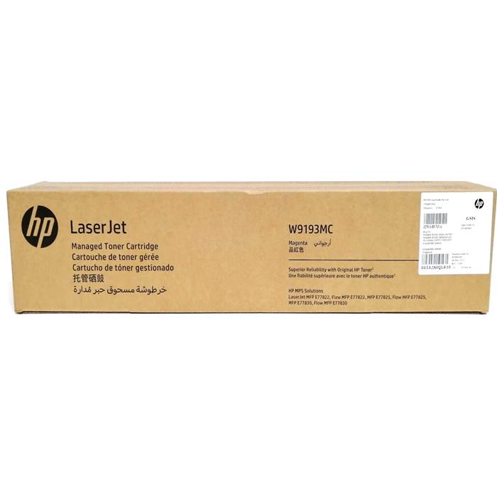 W9193MC - Magenta Managed HP LaserJet Toner (E778 series)