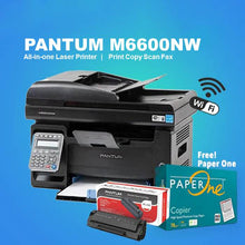 Load image into Gallery viewer, Pantum M6600NW Mono Bundle with Free! Paper One