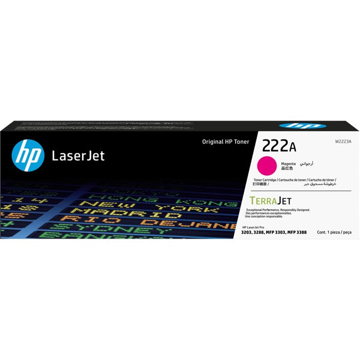 W2223A - Magenta HP Laser Jet Toner Cartridge - (HP 222A)