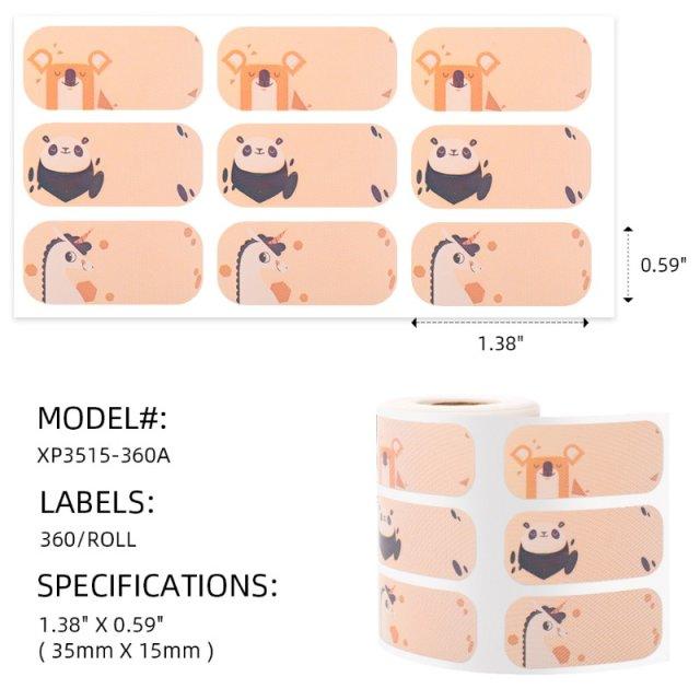 Name Label Self-Adhesive Compatible for Printeet M110