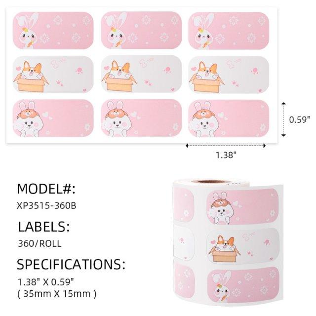 Name Label Self-Adhesive Compatible for Printeet M110