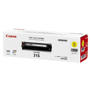 Canon 316 Toner Cartridge For LBP5050N (Yellow)