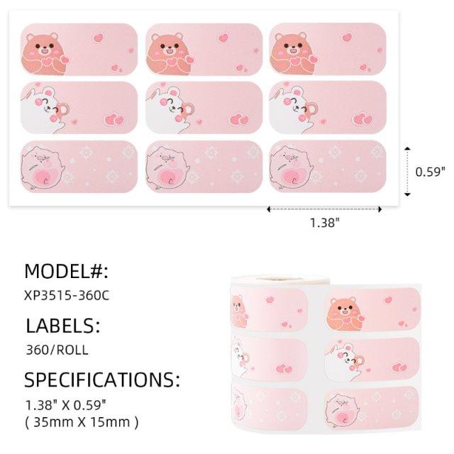 Name Label Self-Adhesive Compatible for Printeet M110