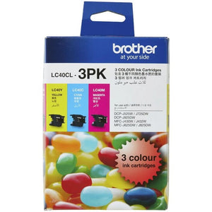 Brother Inkjet Cartridge LC40CL 3PK (1 Set of Cyan, Magenta and Yellow)
