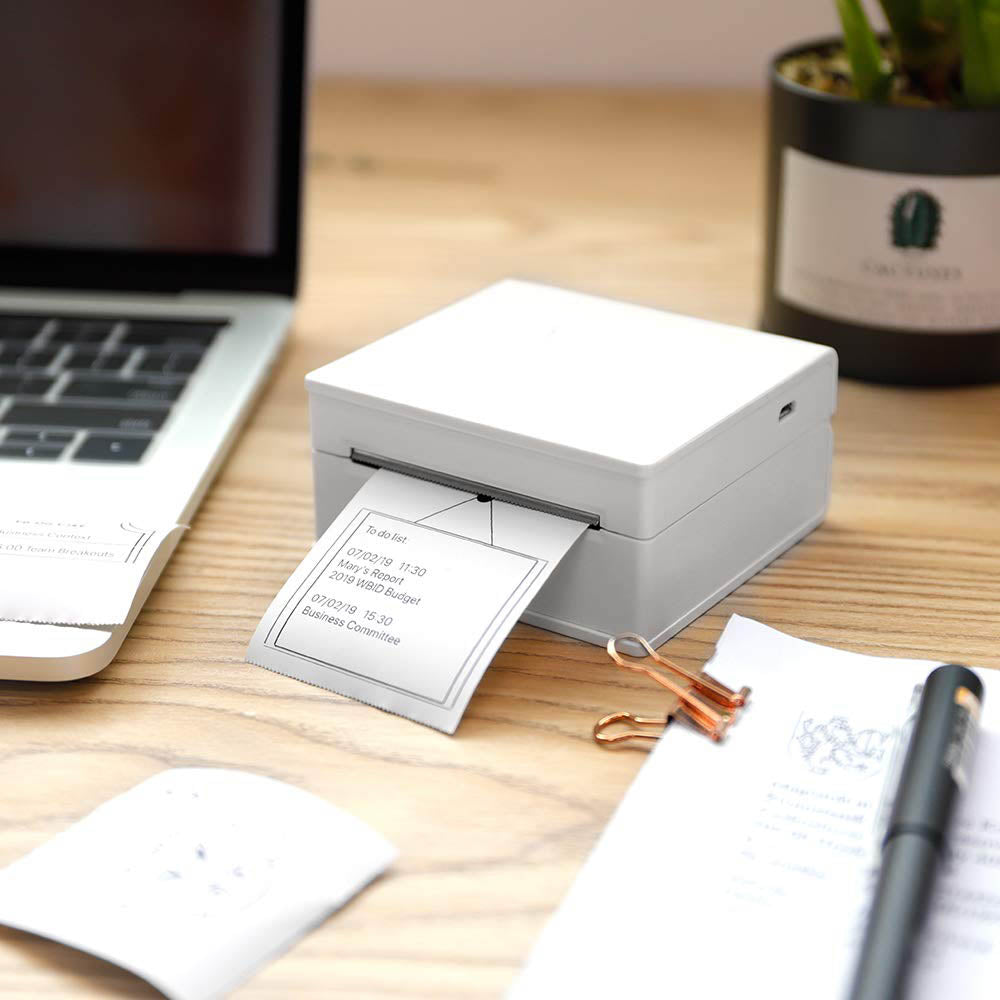 Portable Thermal Printer I Printeet M02 (Matt White)