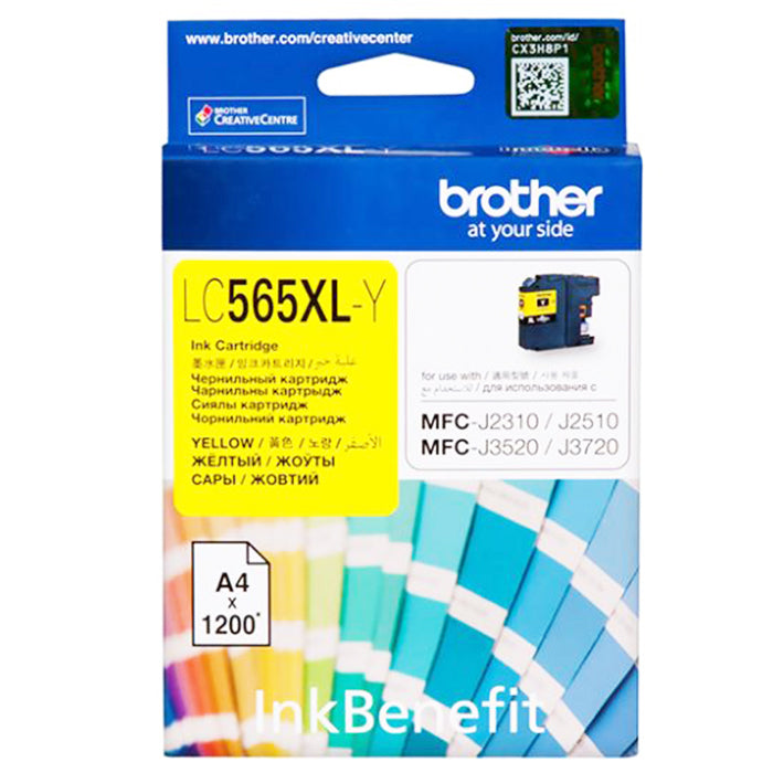 Brother Inkjet Cartridge LC565XLY (Yellow)