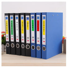 Load image into Gallery viewer, Aze-531 Strong Adhesive Laminated Label Tape - Black on Blue 12mm