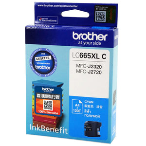Brother Inkjet Cartridge LC665XLC (Cyan)