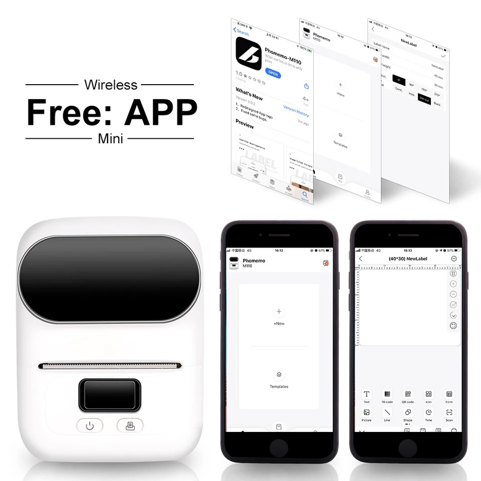 Label maker I Printeet M110 (White)