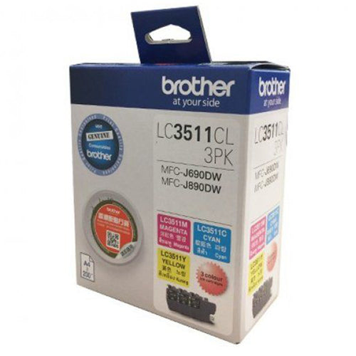 Brother Inkjet Cartridge LC3511CL 3PK (1 Set of Cyan, Magenta and Yellow)