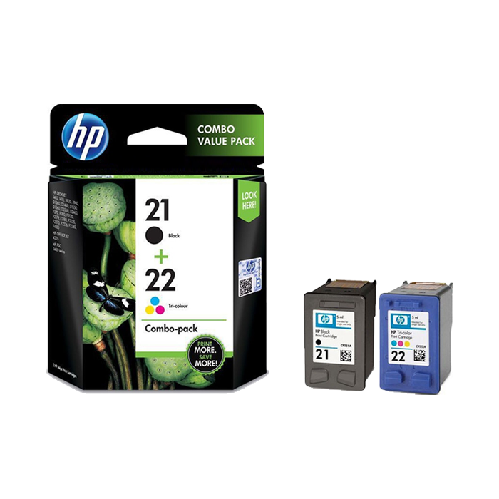 CC630AA - HP 21/22 Combo Pack Ink Cartridge