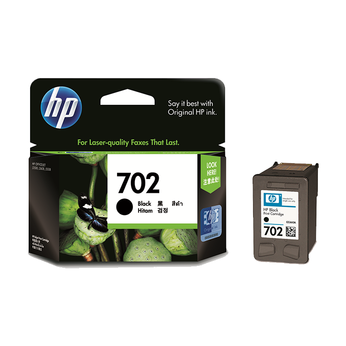 CC660AA - HP 702 Black Ink Cartridge