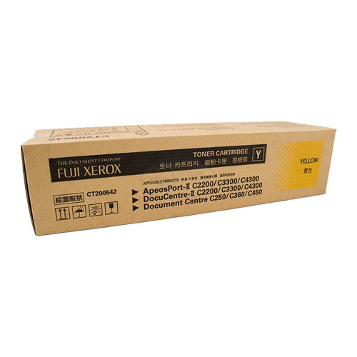 CT200542 Fuji Xerox Toner Cartridge for DC C250 / 360 / 450 , AP/DC-II C2200 / 3300 / 4300 , AP/DC-III C4400 (Yellow)