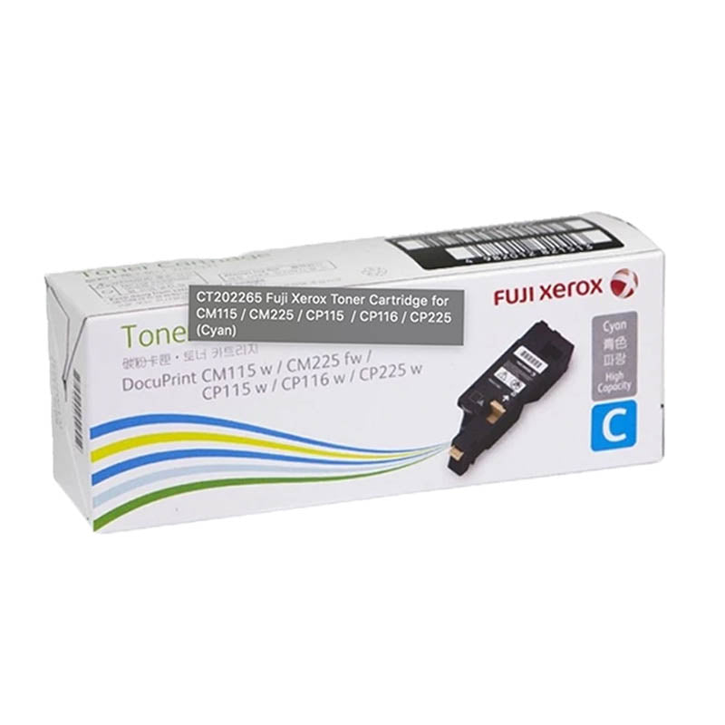 CT202265 Fuji Xerox Toner Cartridge for CM115 / CM225 / CP115  / CP116 / CP225 (Cyan)