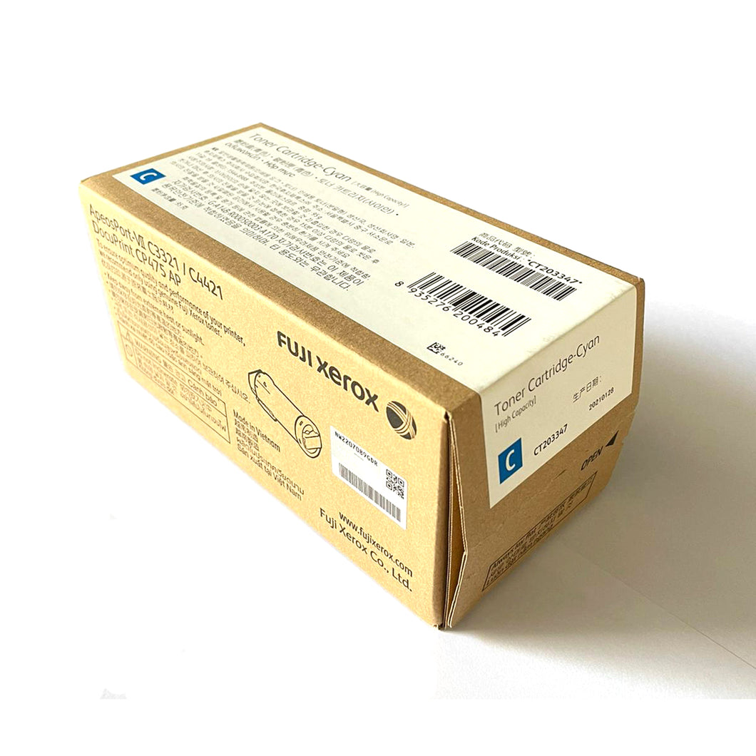 CT203347 Fuji Xerox Toner Cartridge for AP-VII C3321 / C4421 / CP475 (Cyan)