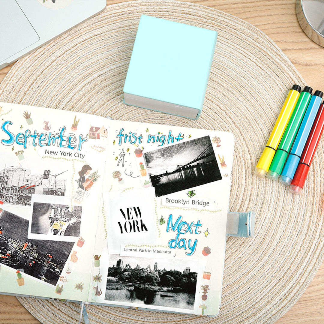 Portable Thermal Printer I Printeet M02 (Matt Cyan)