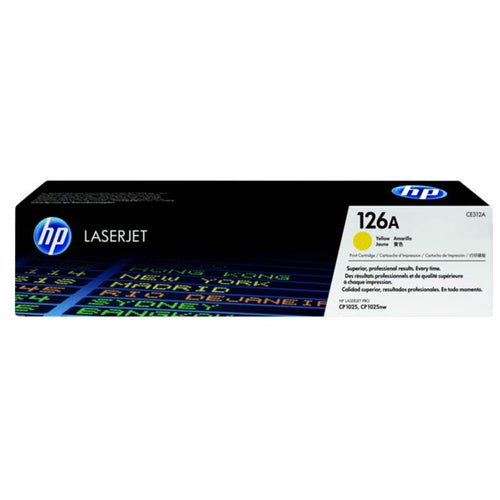 CE312A - Yellow HP LaserJet Toner Cartridge (HP 126A)