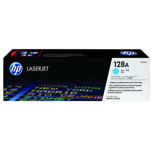 CE321A - Cyan HP LaserJet Toner Cartridge (HP 128A)