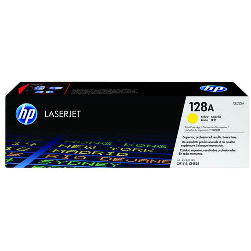 CE322A - Yellow HP LaserJet Toner Cartridge (HP 128A)